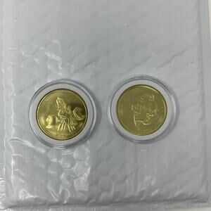 DISNEY 50th Anniversary Gold Medallion Coins Sebastian Flounder